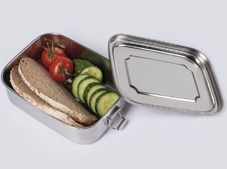 Survival Notfall Box / LUNCHBOX STAINLESS STEEL 18X14X6,5CM