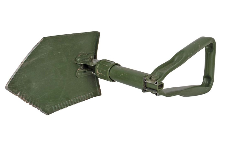 BW DREIFACHSPATEN M.TASCHE FLECKTARN GEBRAUCHT